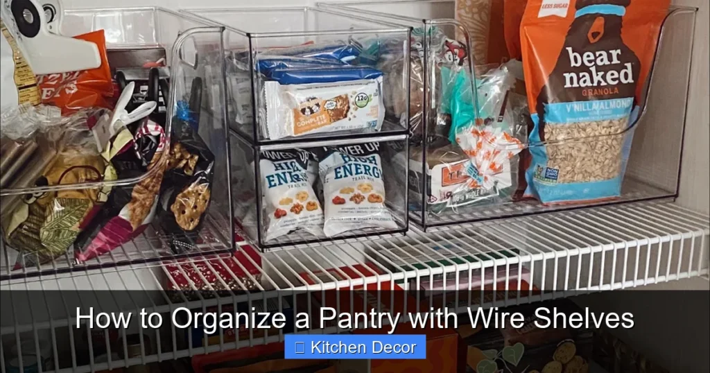 How to Organize a Pantry with Wire Shelves
