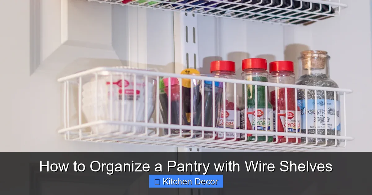 How to Organize a Pantry with Wire Shelves