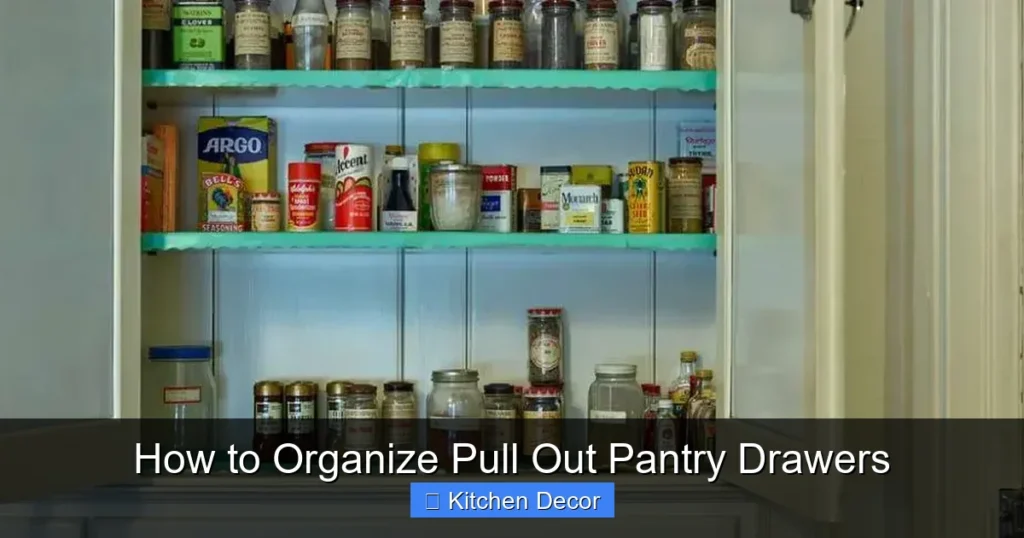 How to Organize Pull Out Pantry Drawers