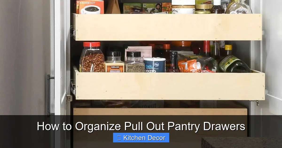 How to Organize Pull Out Pantry Drawers
