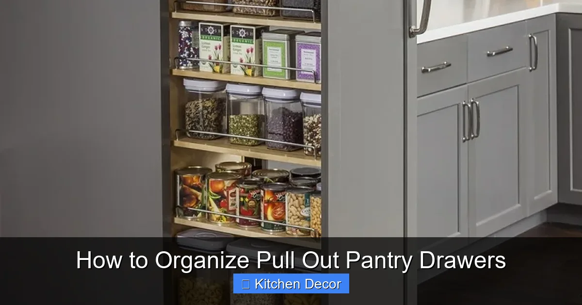 How to Organize Pull Out Pantry Drawers