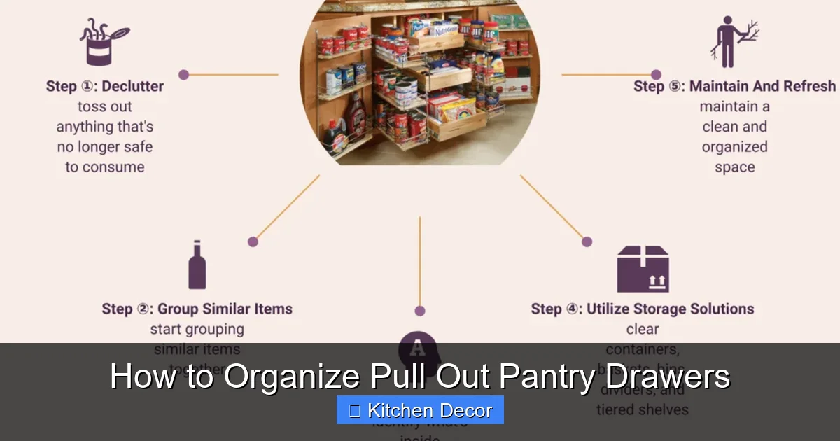 How to Organize Pull Out Pantry Drawers