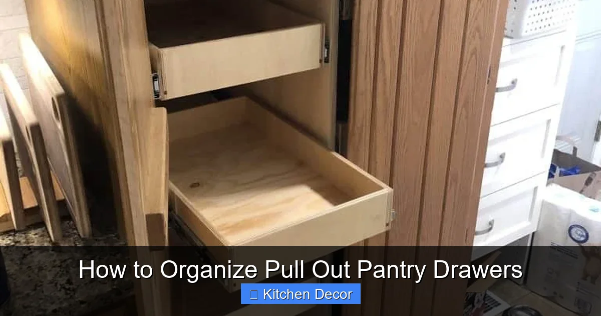 How to Organize Pull Out Pantry Drawers