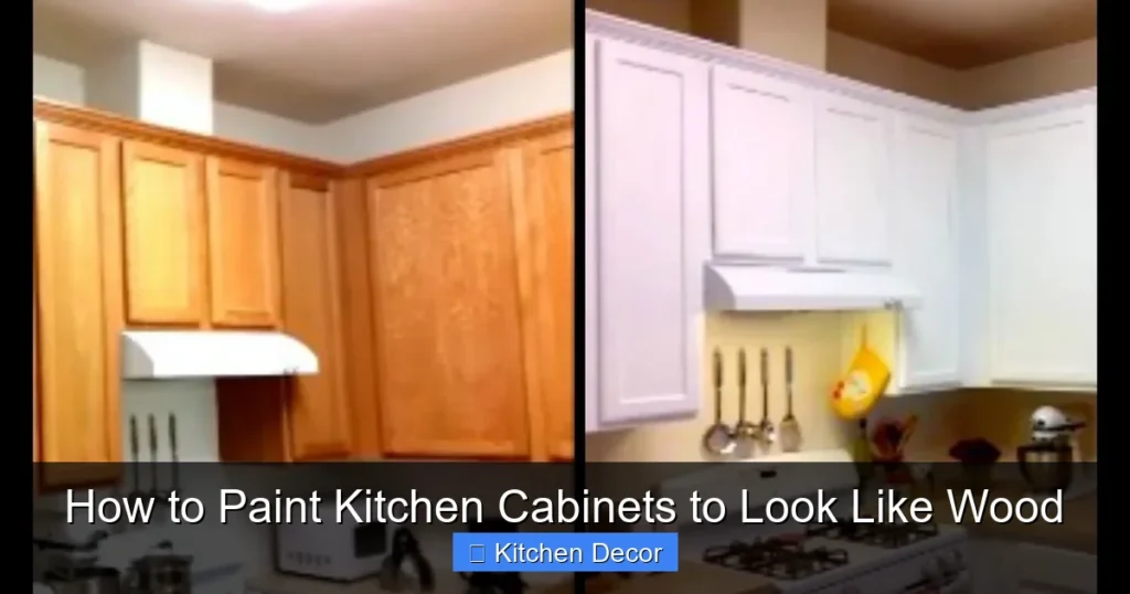 How to Paint Kitchen Cabinets to Look Like Wood