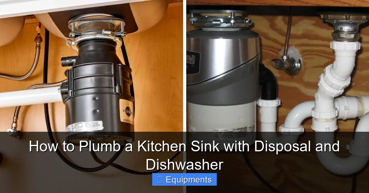 How to Plumb a Kitchen Sink with Disposal and Dishwasher