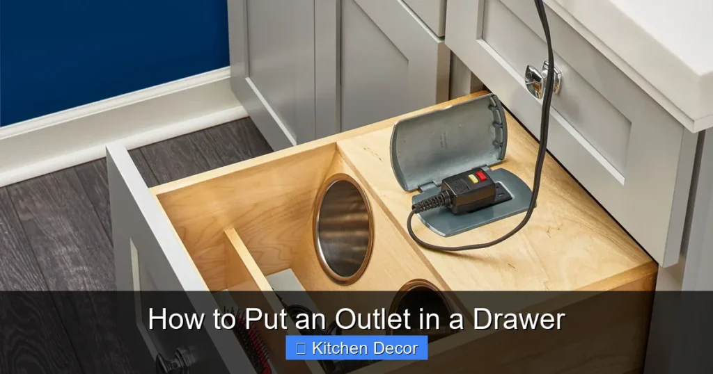 How to Put an Outlet in a Drawer