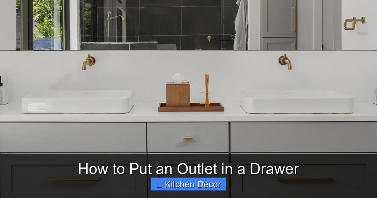 How to Put an Outlet in a Drawer