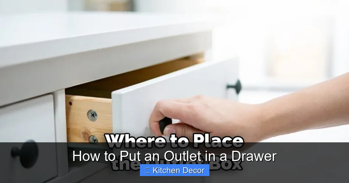 How to Put an Outlet in a Drawer