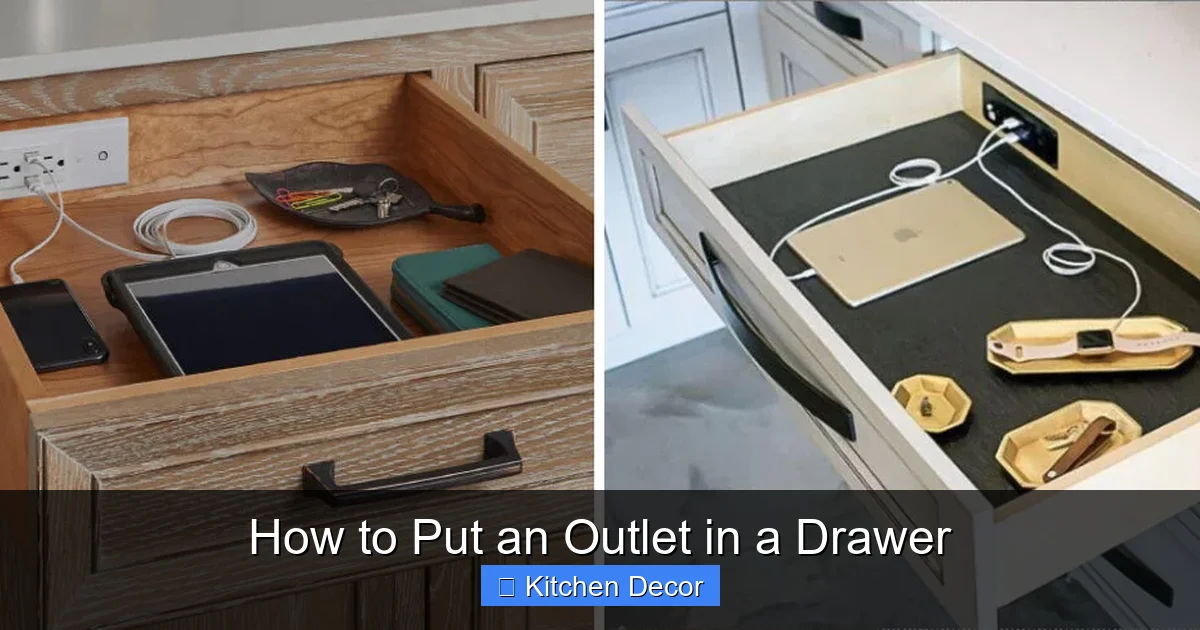 How to Put an Outlet in a Drawer