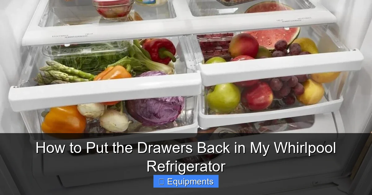 How to Put the Drawers Back in My Whirlpool Refrigerator