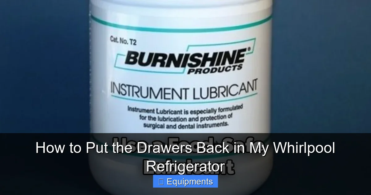 How to Put the Drawers Back in My Whirlpool Refrigerator