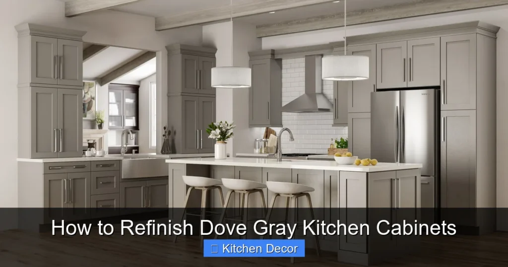 How to Refinish Dove Gray Kitchen Cabinets