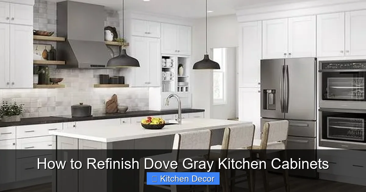 How to Refinish Dove Gray Kitchen Cabinets