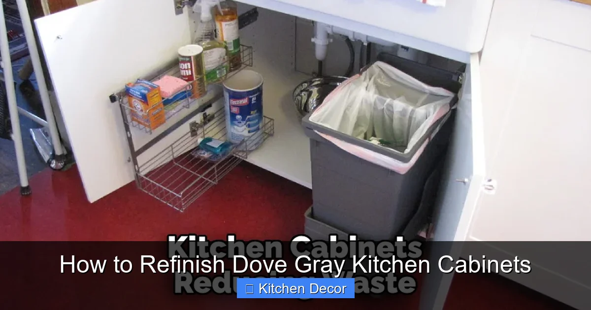How to Refinish Dove Gray Kitchen Cabinets