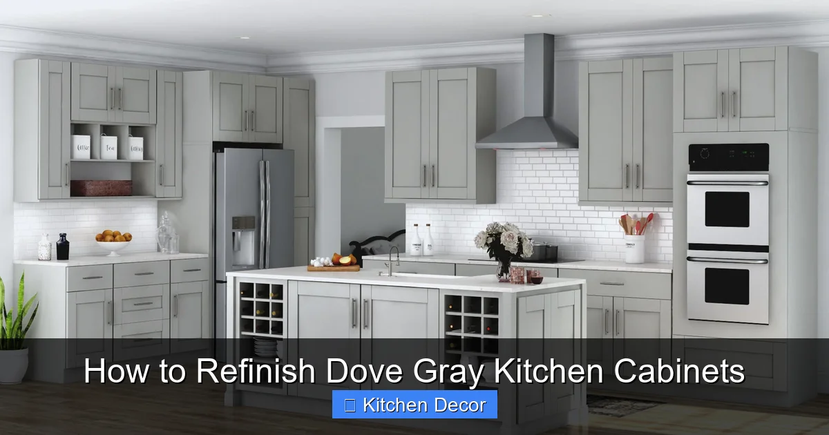 How to Refinish Dove Gray Kitchen Cabinets