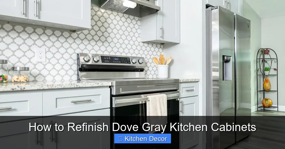 How to Refinish Dove Gray Kitchen Cabinets