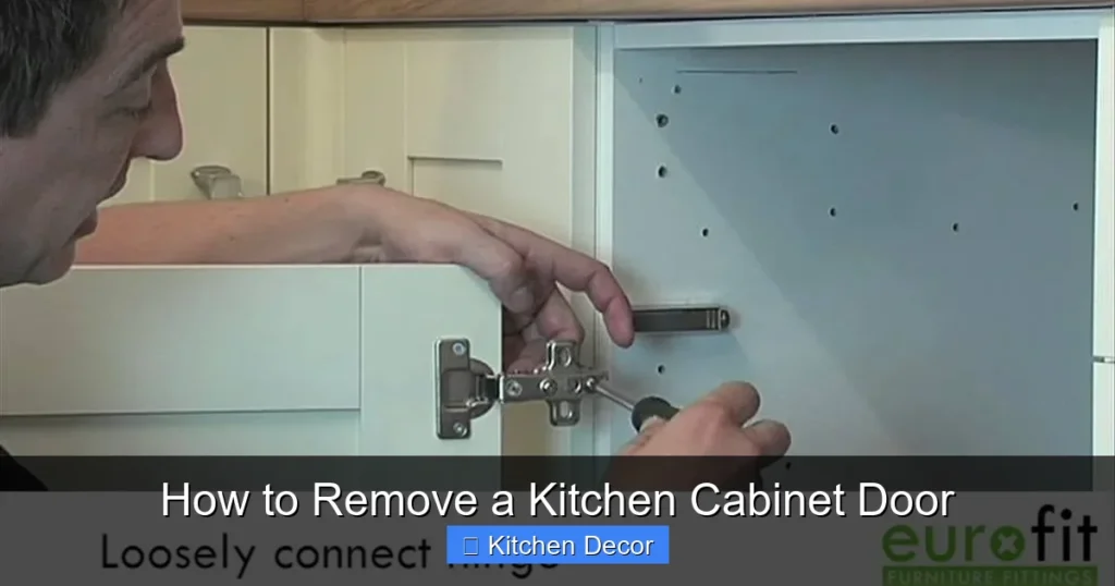 How to Remove a Kitchen Cabinet Door