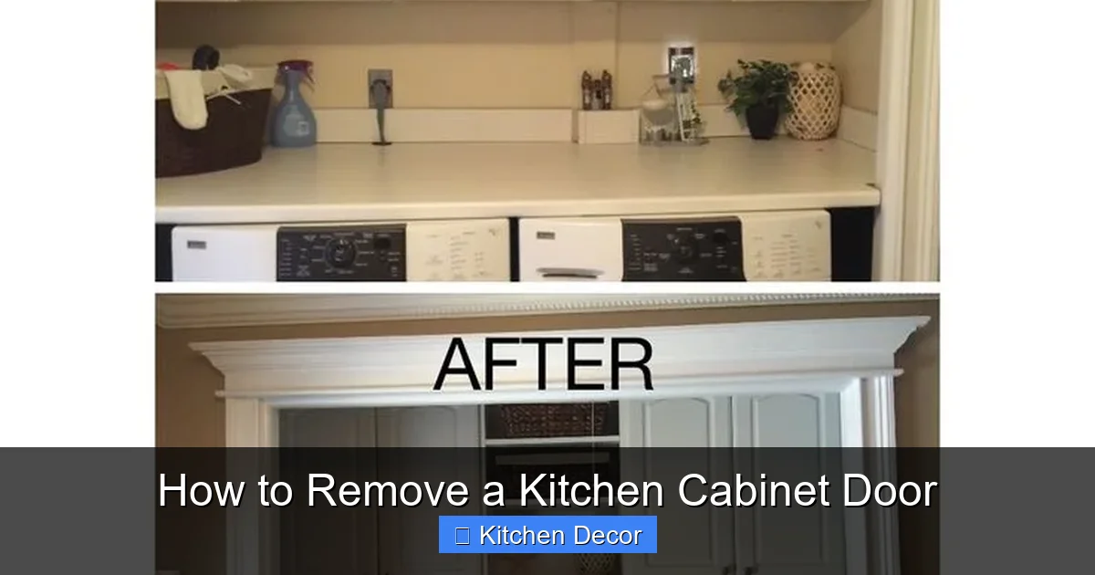 How to Remove a Kitchen Cabinet Door