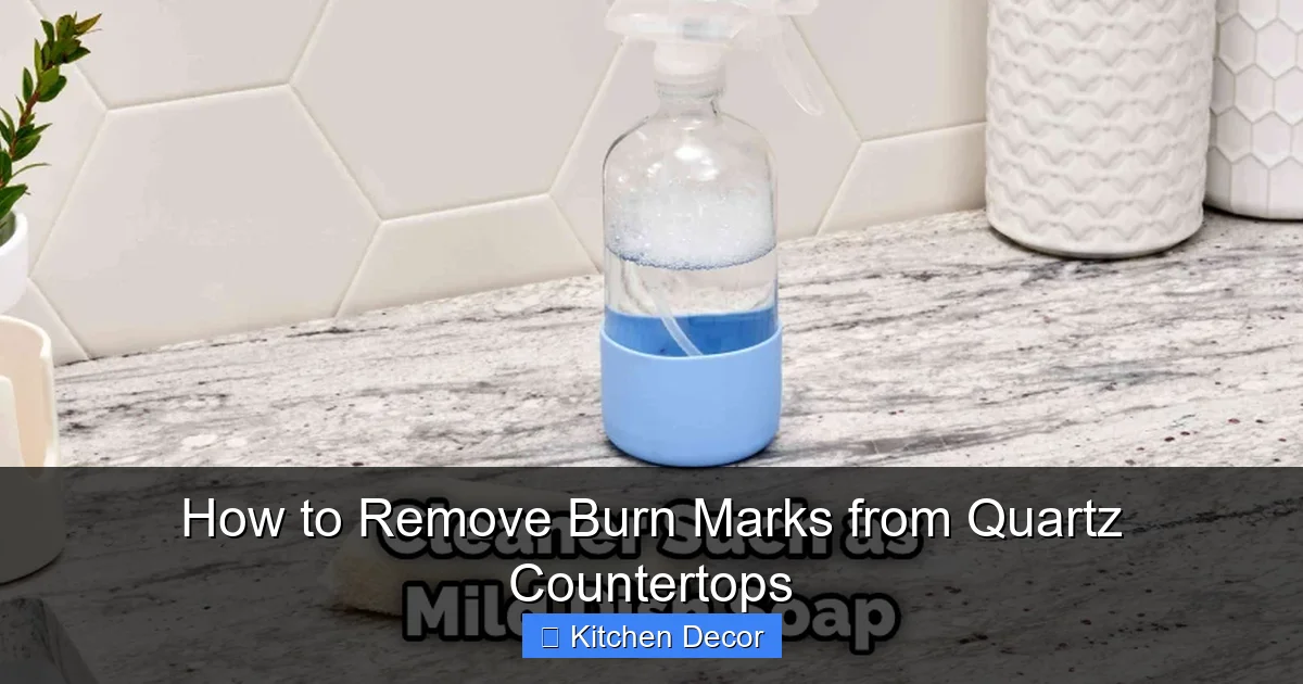How to Remove Burn Marks from Quartz Countertops