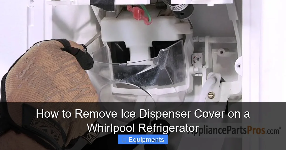 How to Remove Ice Dispenser Cover on a Whirlpool Refrigerator