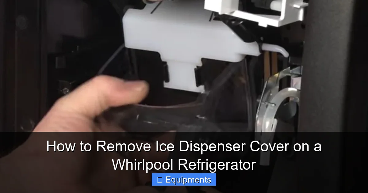 How to Remove Ice Dispenser Cover on a Whirlpool Refrigerator