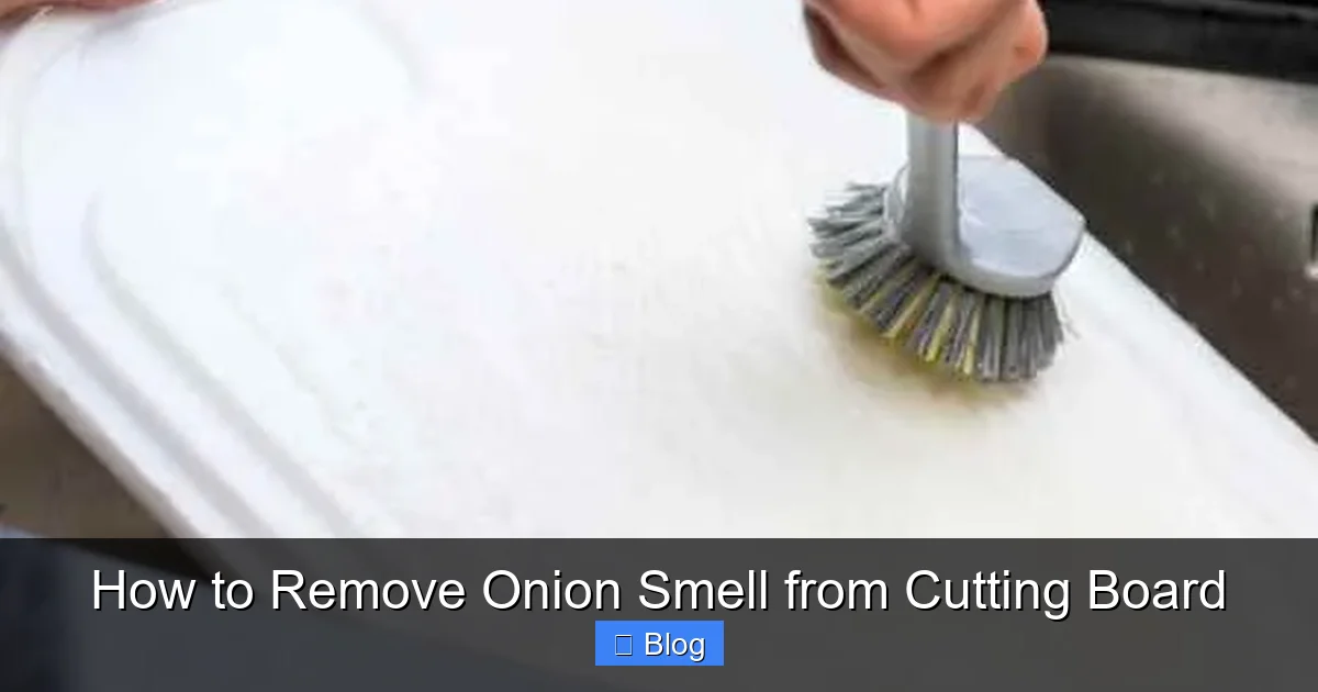 How to Remove Onion Smell from Cutting Board