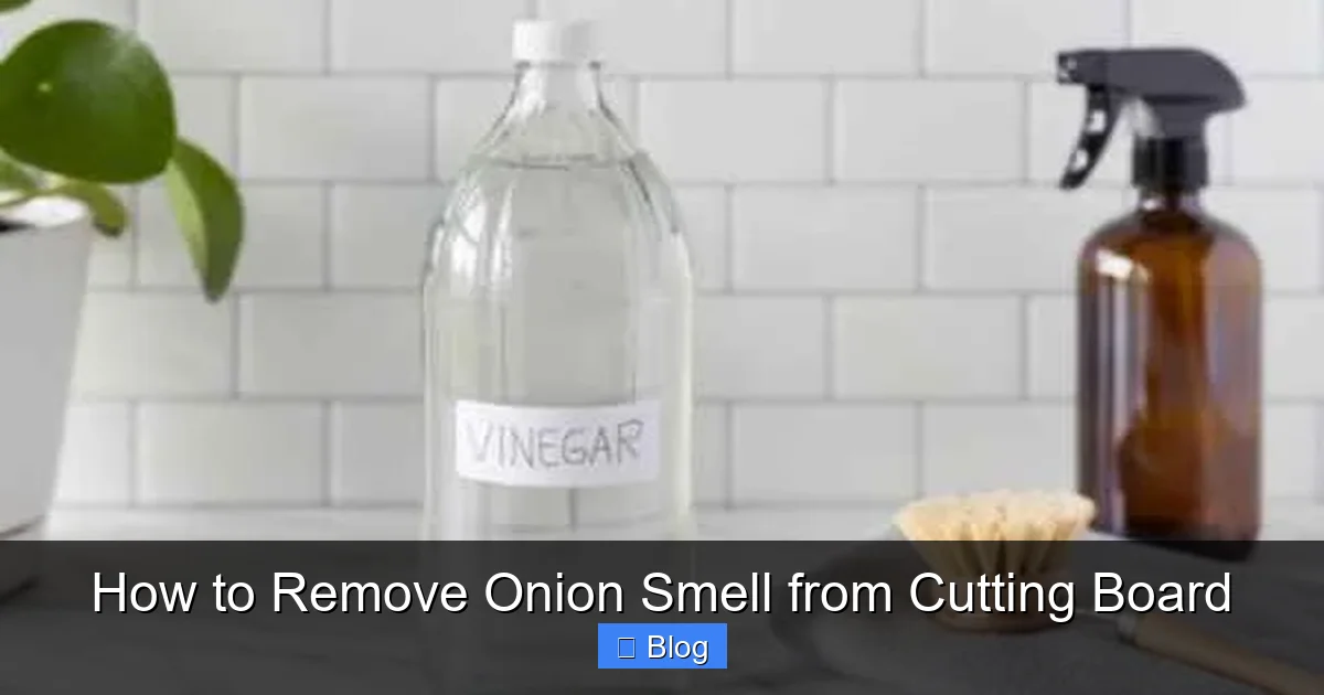 How to Remove Onion Smell from Cutting Board