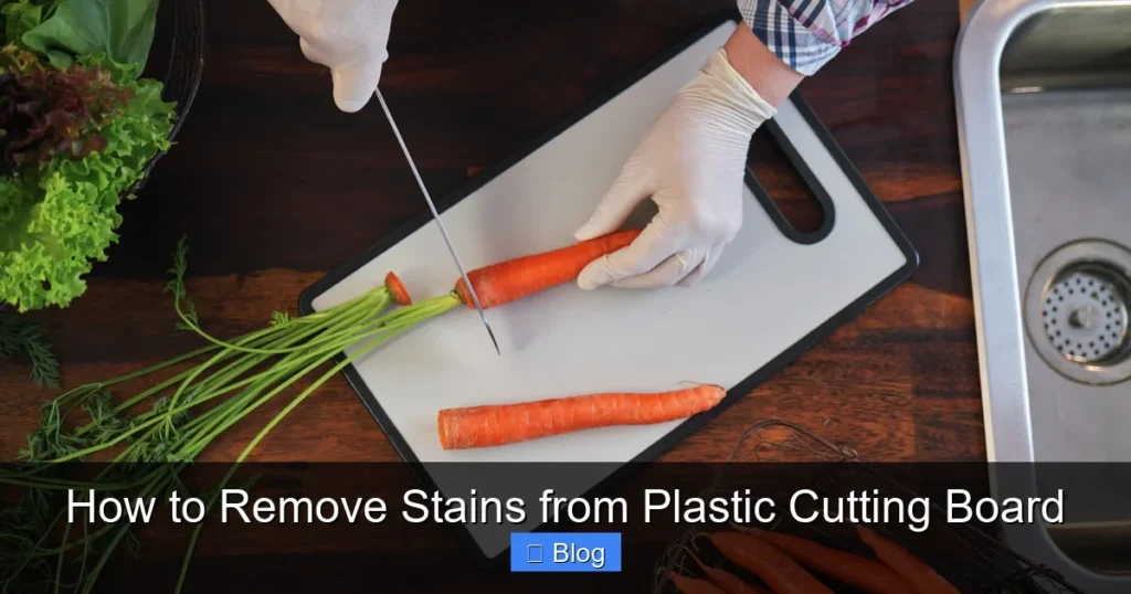 How to Remove Stains from Plastic Cutting Board