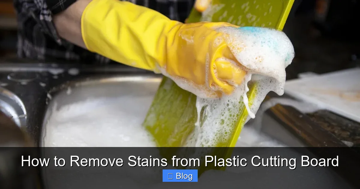 How to Remove Stains from Plastic Cutting Board