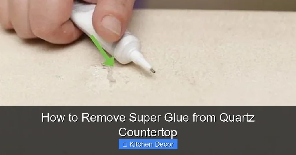 How to Remove Super Glue from Quartz Countertop