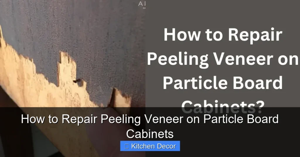 How to Repair Peeling Veneer on Particle Board Cabinets