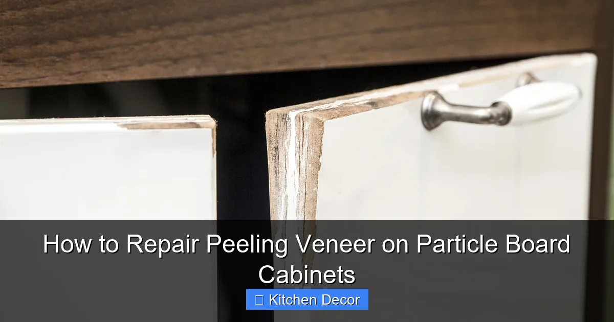 How to Repair Peeling Veneer on Particle Board Cabinets