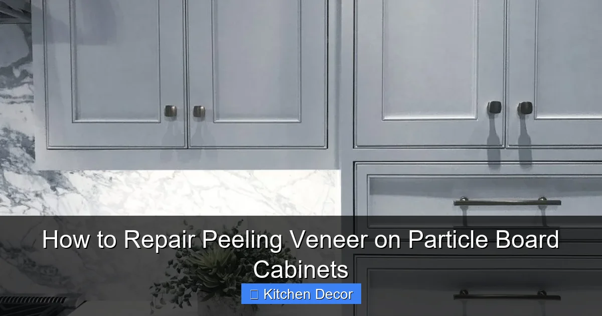 How to Repair Peeling Veneer on Particle Board Cabinets