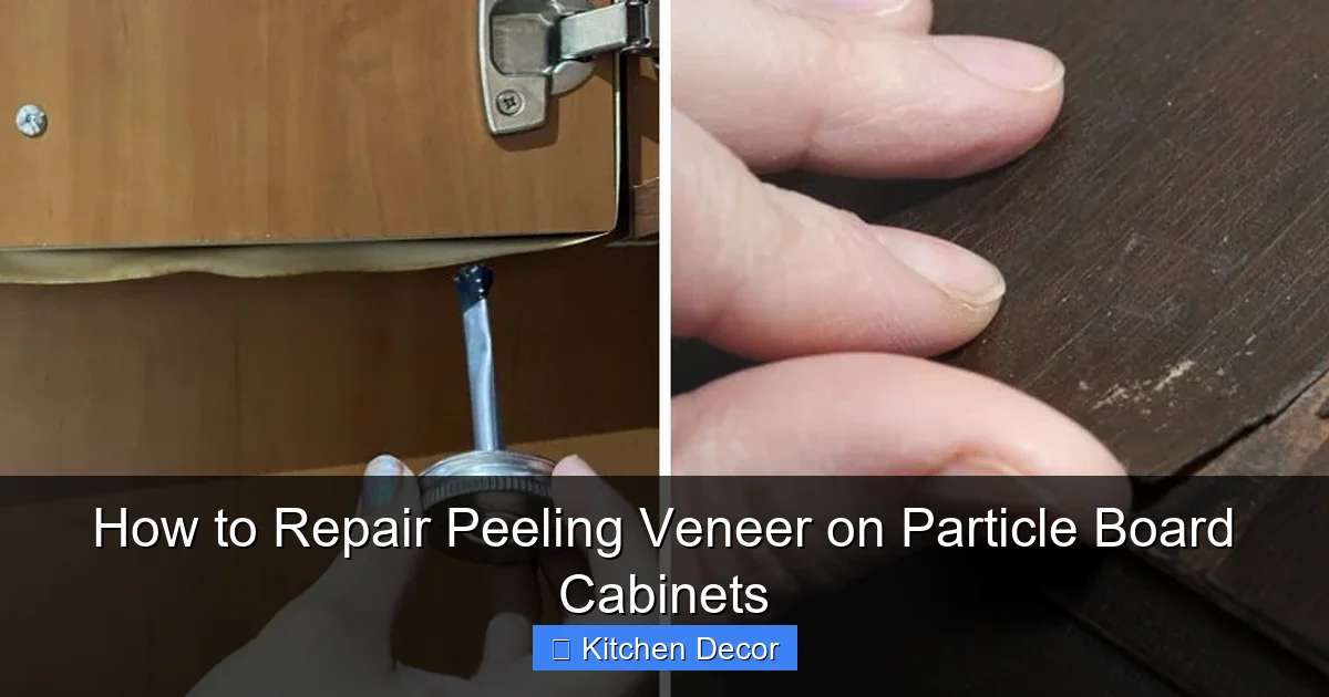 How to Repair Peeling Veneer on Particle Board Cabinets