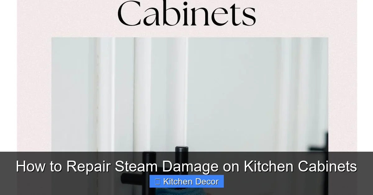 How to Repair Steam Damage on Kitchen Cabinets