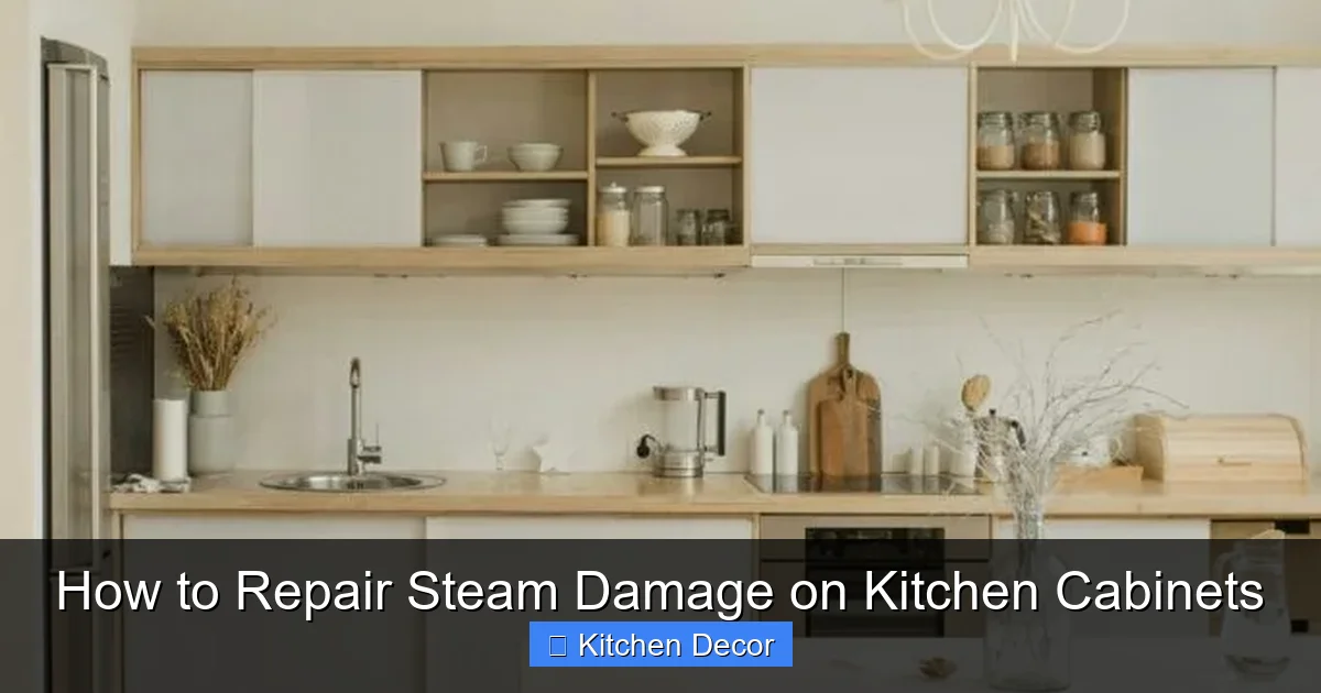 How to Repair Steam Damage on Kitchen Cabinets