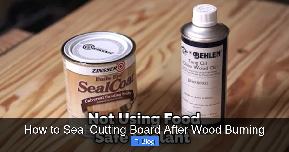 How to Seal Cutting Board After Wood Burning