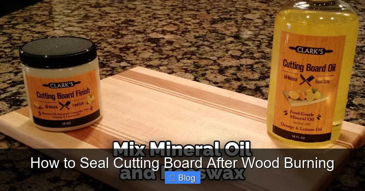 How to Seal Cutting Board After Wood Burning