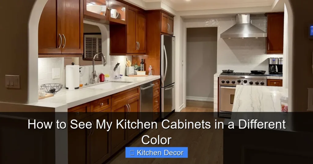 How to See My Kitchen Cabinets in a Different Color
