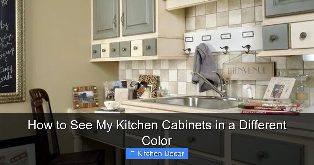 How to See My Kitchen Cabinets in a Different Color