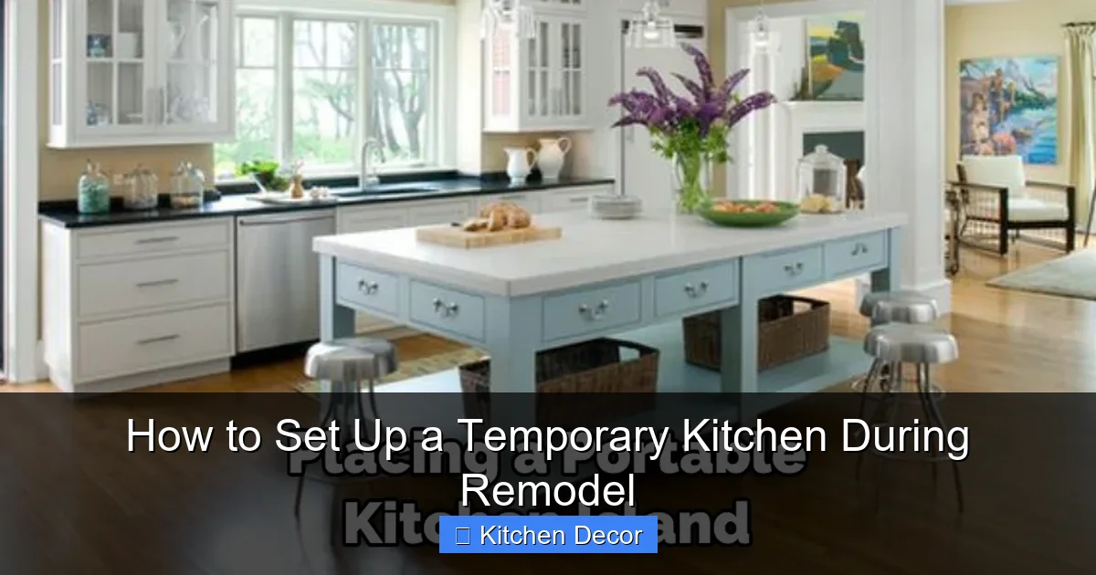 How to Set Up a Temporary Kitchen During Remodel