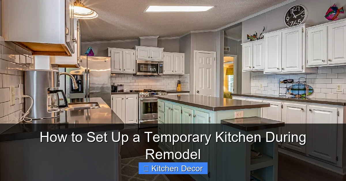 How to Set Up a Temporary Kitchen During Remodel