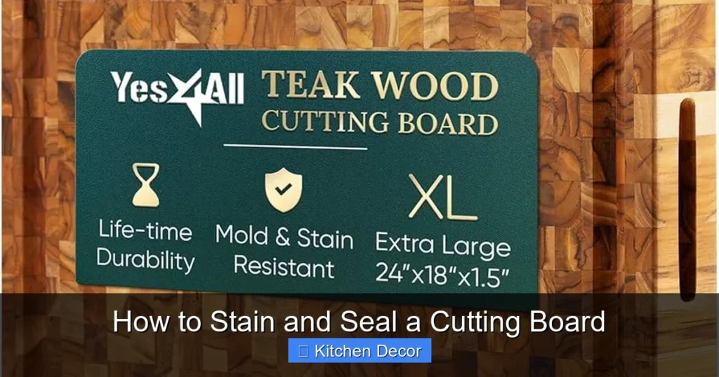 How to Stain and Seal a Cutting Board