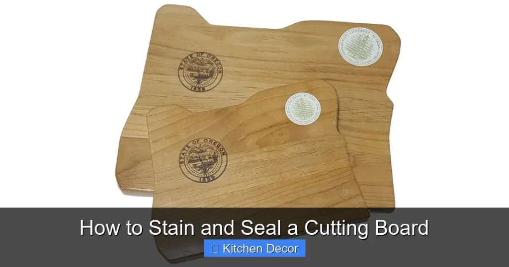 How to Stain and Seal a Cutting Board