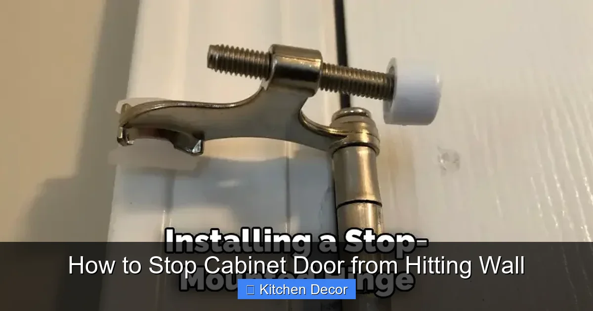 How to Stop Cabinet Door from Hitting Wall