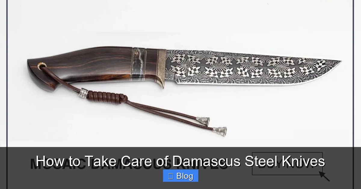 How to Take Care of Damascus Steel Knives