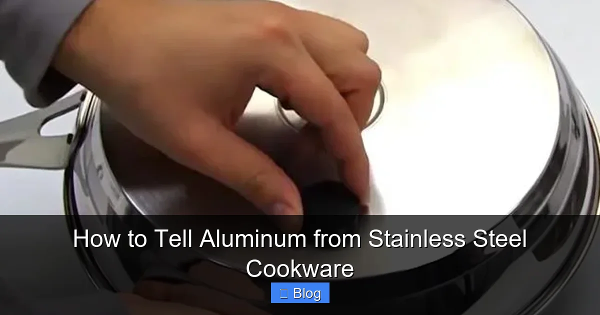 How to Tell Aluminum from Stainless Steel Cookware
