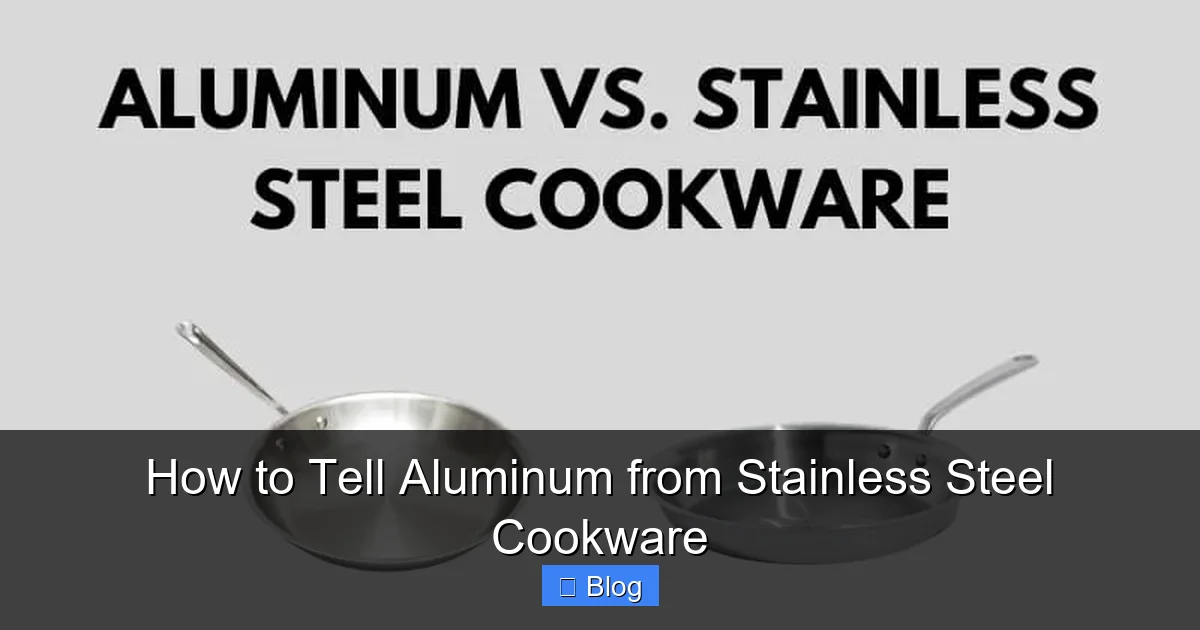 How to Tell Aluminum from Stainless Steel Cookware