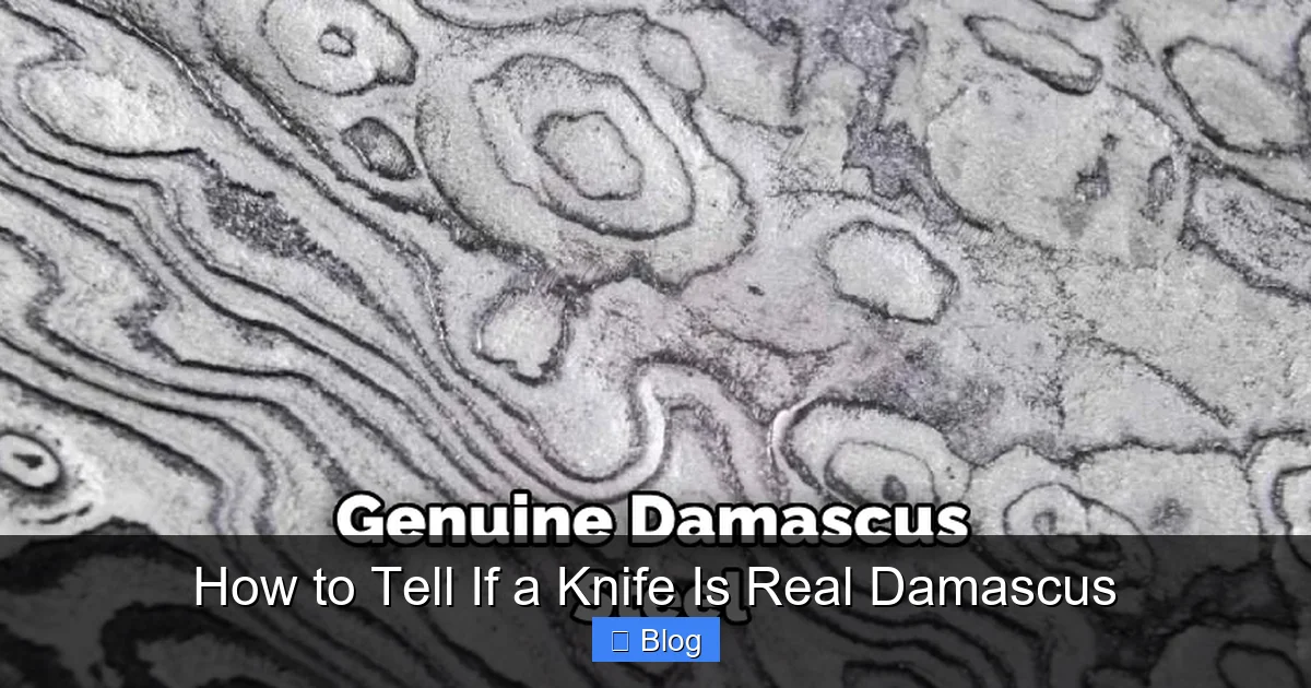 How to Tell If a Knife Is Real Damascus