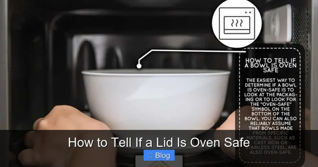 How to Tell If a Lid Is Oven Safe
